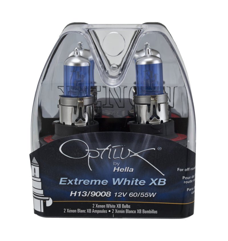 Hella - Hella Optilux H13/9008 12V 60/55W XB Xenon White Bulbs (Pair) - Demon Performance