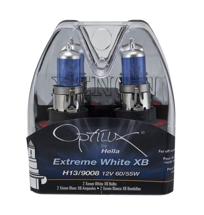 Hella - Hella Optilux H13/9008 12V 60/55W XB Xenon White Bulbs (Pair) - Demon Performance