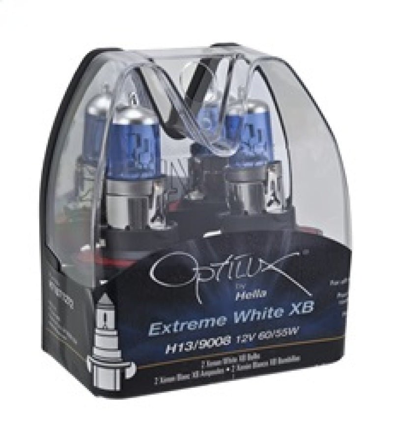 Hella - Hella Optilux H13/9008 12V 60/55W XB Xenon White Bulbs (Pair) - Demon Performance