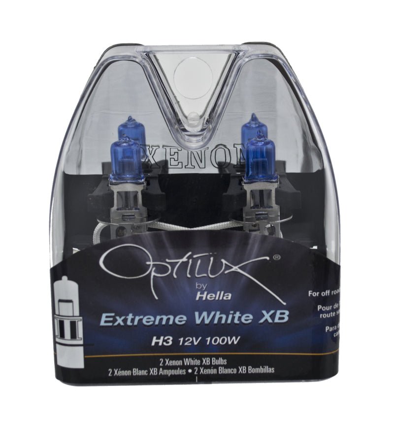 Hella - Hella Optilux H3 12V / 100W Xenon White XB Light Bulb - Demon Performance
