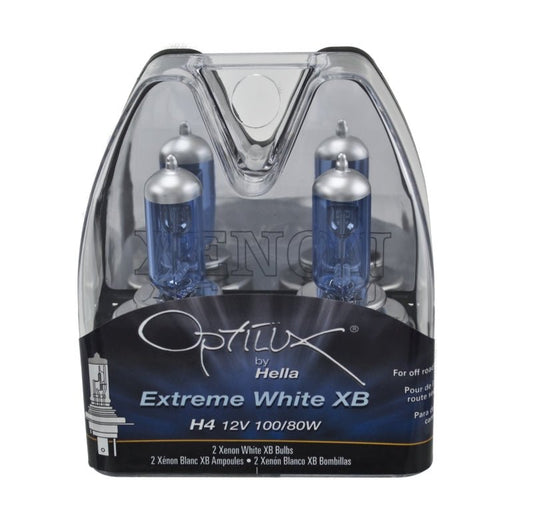 Hella - Hella Optilux H4 100/80W Xenon White XB Kit (Pair) - Demon Performance