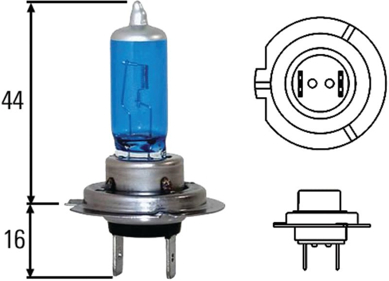 Hella - Hella Optilux H7 100W XB Extreme Blue Bulbs (Pair) - Demon Performance