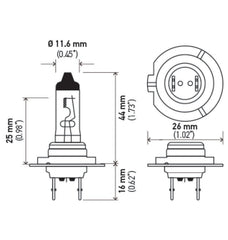 Hella - Hella Optilux H7 12V/55W XY Xenon Yellow Bulb - Demon Performance