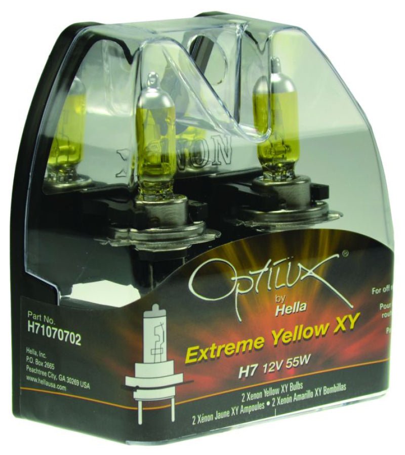 Hella - Hella Optilux H7 12V/55W XY Xenon Yellow Bulb - Demon Performance