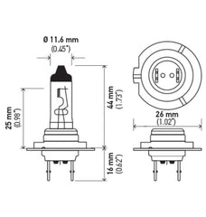 Hella - Hella Optilux H7 12V/55W XY Xenon Yellow Bulb - Demon Performance