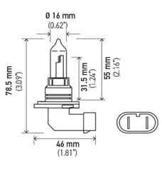 Hella - Hella Optilux HB3 9005 12V/65W XY Xenon Yellow Bulb - Demon Performance