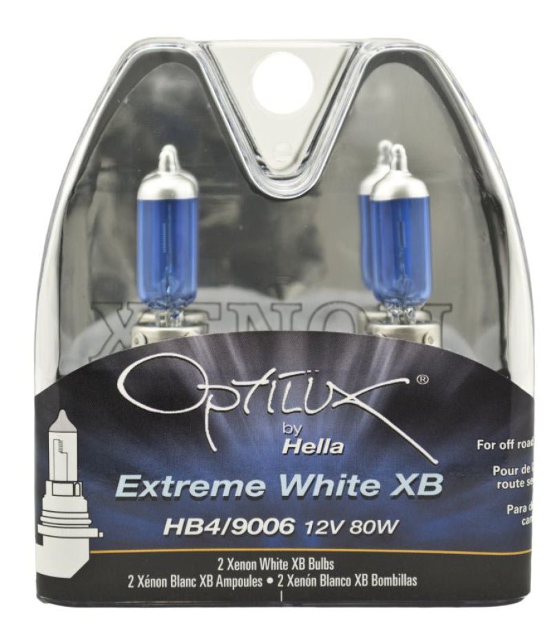 Hella - Hella Optilux XB White Halogen Bulbs HB4 12V 80W (2 pack) - Demon Performance