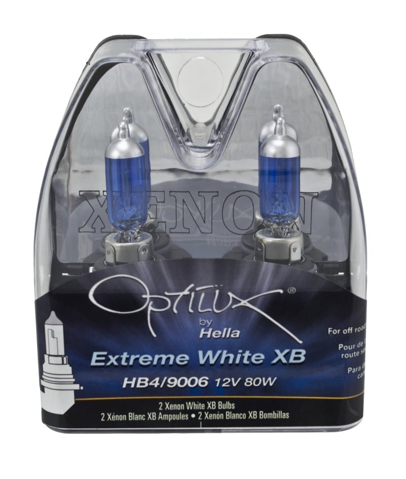 Hella - Hella Optilux XB White Halogen Bulbs HB4 12V 80W (2 pack) - Demon Performance