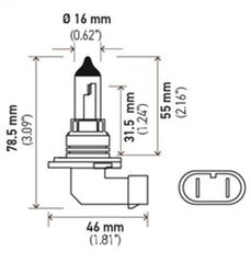 Hella - Hella Optilux XB White Halogen Bulbs HB4 12V 80W (2 pack) - Demon Performance
