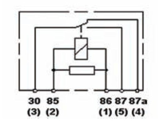 Hella - Hella Relay 12V 20/40A Spdt Res Bkt - Demon Performance