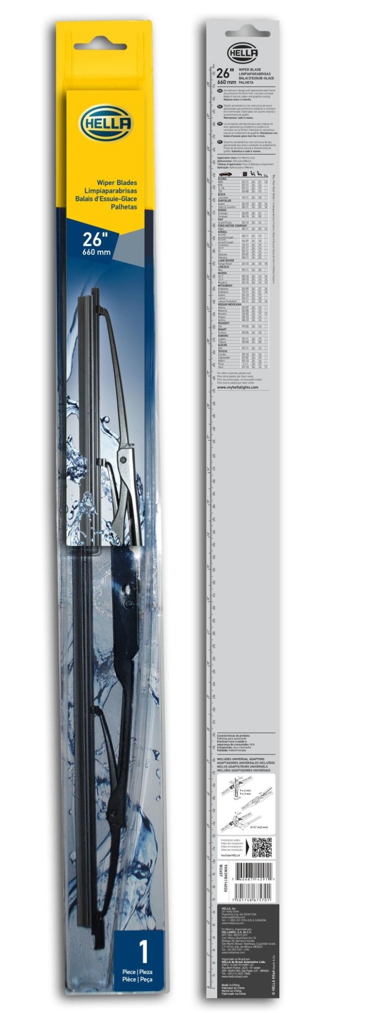 Hella - Hella Standard Wiper Blade 26in - Single - Demon Performance