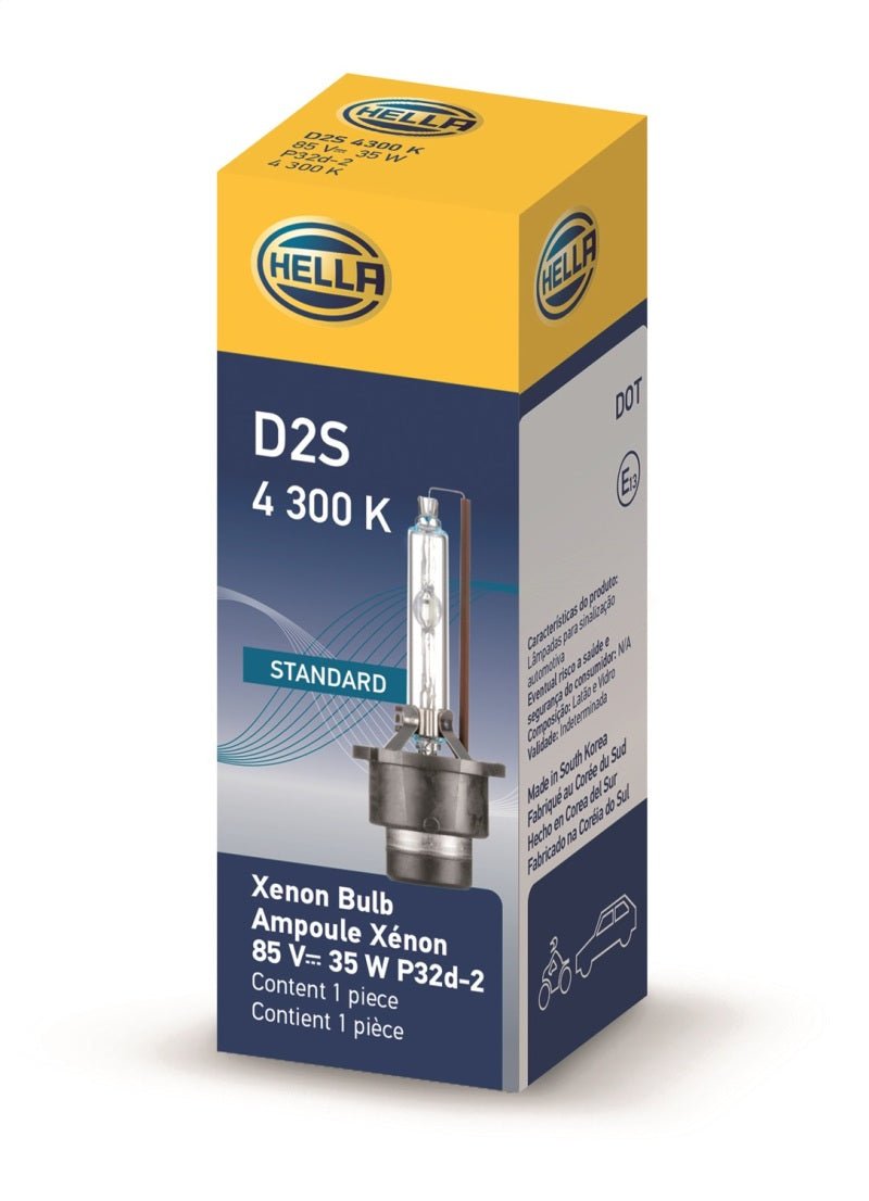 Hella - Hella Xenon D2S Bulb P32 - 2d 85V 35W 4300k - Demon Performance