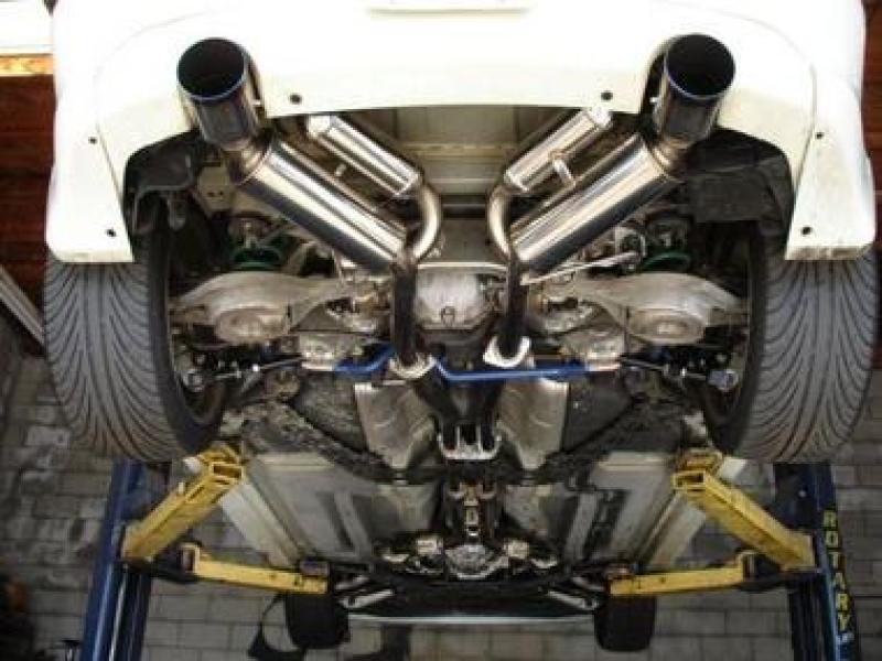 HKS - HKS 03-07 G35 Dual Hi-Power Titanium Tip Catback Exhaust - Demon Performance