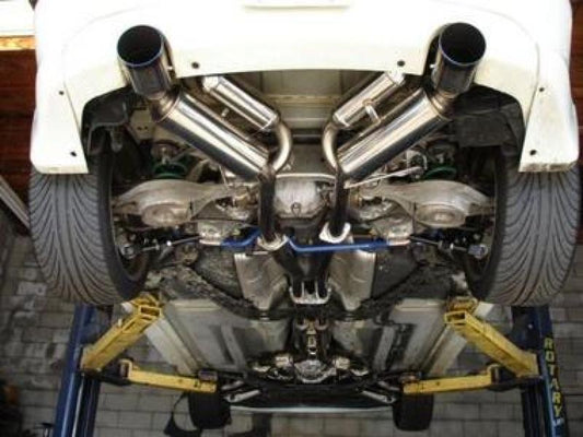 HKS - HKS 03-07 G35 Dual Hi-Power Titanium Tip Catback Exhaust - Demon Performance