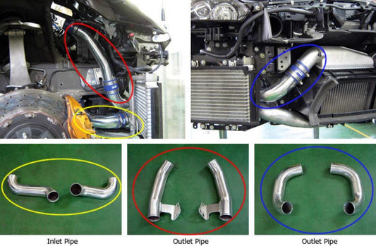HKS - HKS 09-10 Nissan GT-R Intercooler Pipe Kit (2 inlet/4 outlet) - Demon Performance