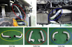 HKS - HKS 09-10 Nissan GT-R Intercooler Pipe Kit (2 inlet/4 outlet) - Demon Performance