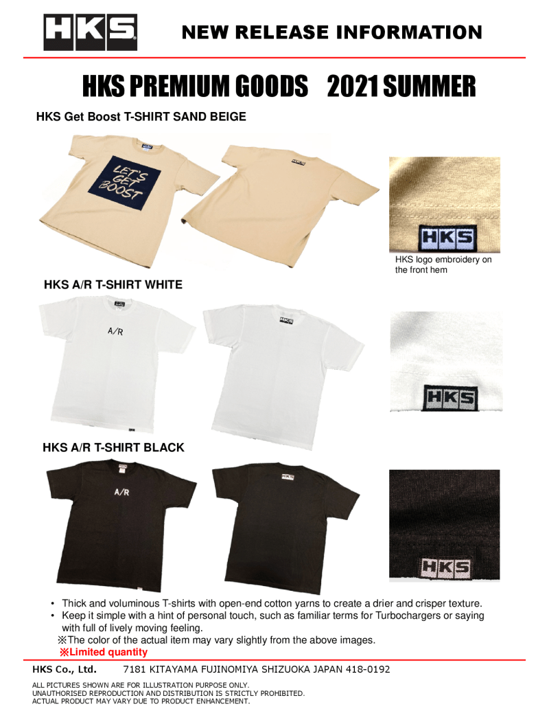 HKS - HKS A/R T - SHIRT XL/WHITE - Demon Performance
