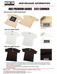 HKS - HKS A/R T - SHIRT XL/WHITE - Demon Performance