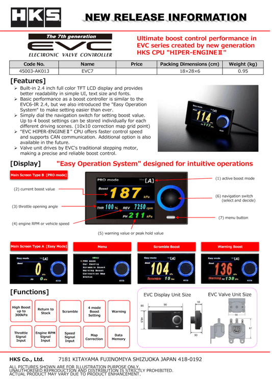HKS - HKS EVC7-IR 2.4 - Demon Performance
