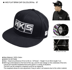 HKS - HKS Flat Brim Cap No. 87 - Oil Color - Demon Performance