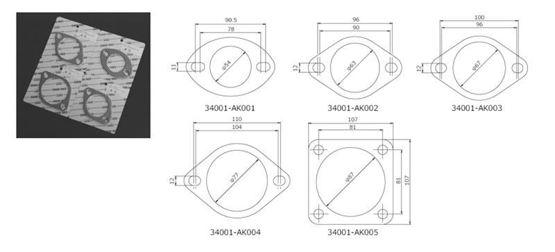 HKS - HKS Gasket 50mm Universal EX (2pcs) - Demon Performance