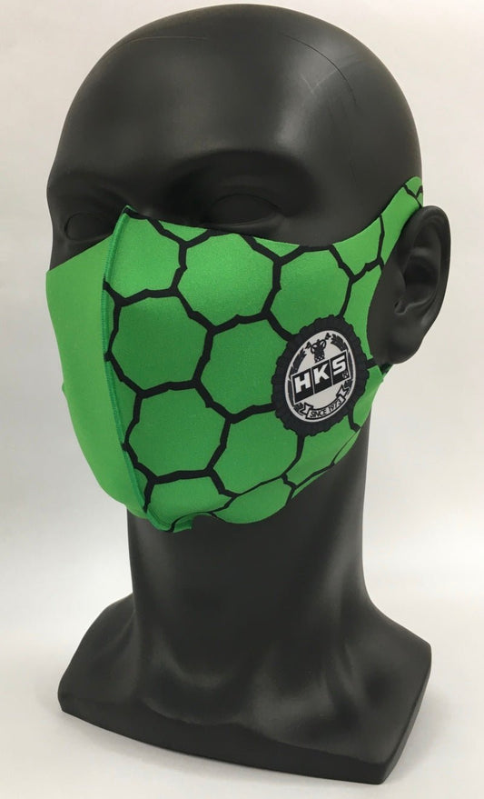 HKS - HKS Graphic Mask SPF Green - Extra Large - Demon Performance
