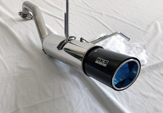 HKS - HKS Hi-Power Muffler 2014+ Honda Fit Sport GK5 w/ Carbon Tips - Demon Performance