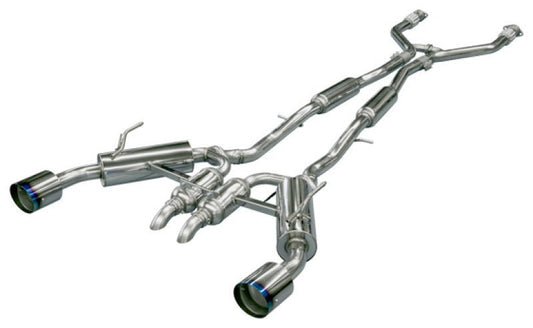 HKS - HKS Infiniti Q50 Hybrid VQ37 Dual Hi - Power Titanium Tip Catback Exhaust - Demon Performance