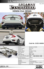 HKS - HKS LEGAMAX Premium HONDA CIVIC SEDAN FC - Demon Performance