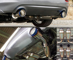 HKS - HKS Q50 VQ37 Dual Hi-Power Titanium Tip Catback Exhaust - Demon Performance