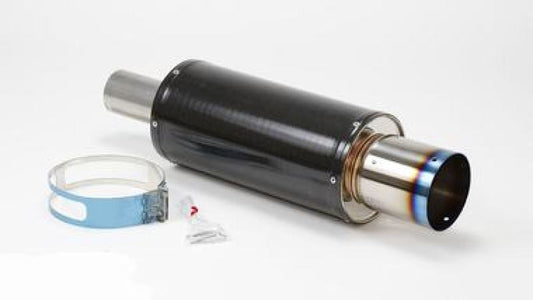 HKS - HKS Universal Carbon-Ti Cat-back Exhaust - 170mm Shell/75mm Diameter - Demon Performance