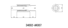 HKS - HKS UNIVERSAL EX H/M SUS 130 - 65 (MOQ: 8pcs) - Demon Performance