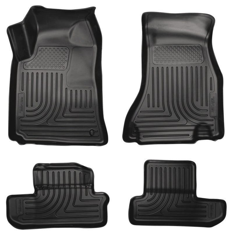 Husky Liners - Husky Liners 08 - 12 Dodge Challenger WeatherBeater Combo Black Floor Liners - Demon Performance