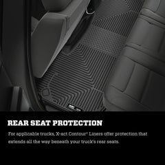 Husky Liners - Husky Liners 10 - 12 Dodge Ram 1500/2500/3500 Crew/Mega Cab X - Act Contour Black Floor Liner (2nd Seat) - Demon Performance