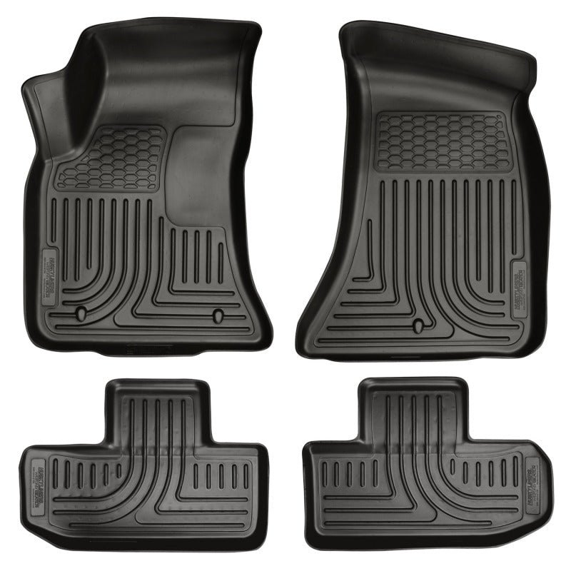 Husky Liners - Husky Liners 11 - 12 Dodge Challenger WeatherBeater Combo Black Floor Liners - Demon Performance