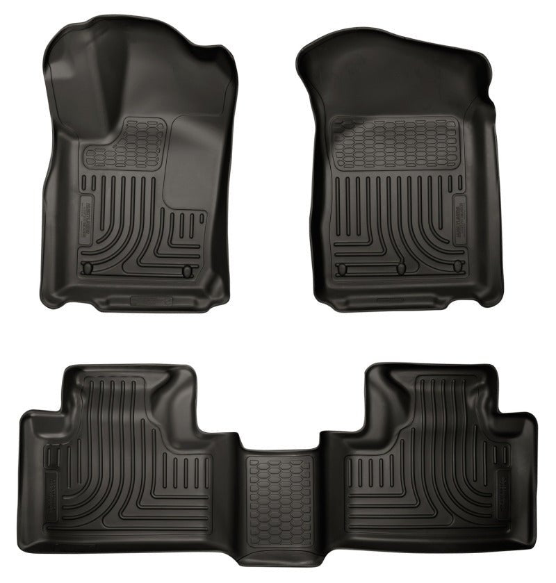 Husky Liners - Husky Liners 11 - 13 Dodge Durango / 11 - 13 Jeep Grand Cherokee WeatherBeater Combo Black Floor Liners - Demon Performance