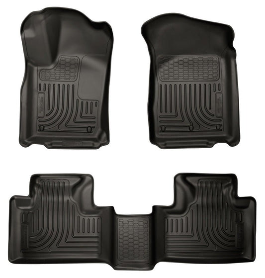 Husky Liners - Husky Liners 11 - 13 Dodge Durango / 11 - 13 Jeep Grand Cherokee WeatherBeater Combo Black Floor Liners - Demon Performance