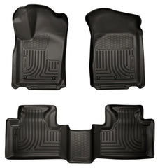 Husky Liners - Husky Liners 11 - 13 Dodge Durango / 11 - 13 Jeep Grand Cherokee WeatherBeater Combo Black Floor Liners - Demon Performance