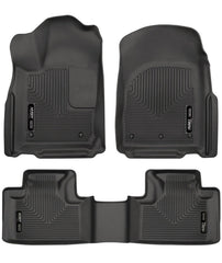 Husky Liners - Husky Liners 11 - 13 Dodge Durango / 11 - 13 Jeep Grand Cherokee WeatherBeater Combo Black Floor Liners - Demon Performance