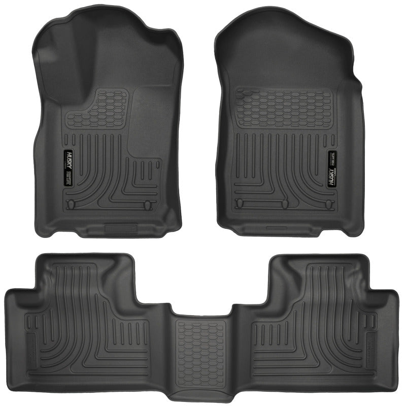 Husky Liners - Husky Liners 11 - 13 Dodge Durango / 11 - 13 Jeep Grand Cherokee WeatherBeater Combo Black Floor Liners - Demon Performance
