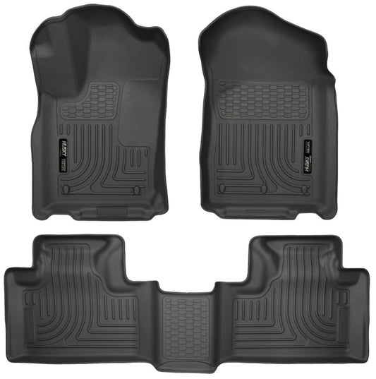 Husky Liners - Husky Liners 11 - 13 Dodge Durango / 11 - 13 Jeep Grand Cherokee WeatherBeater Combo Black Floor Liners - Demon Performance