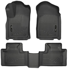 Husky Liners - Husky Liners 11 - 13 Dodge Durango / 11 - 13 Jeep Grand Cherokee WeatherBeater Combo Black Floor Liners - Demon Performance