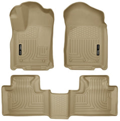 Husky Liners - Husky Liners 11 - 13 Dodge Durango / 11 - 13 Jeep Grand Cherokee WeatherBeater Combo Tan Floor Liners - Demon Performance