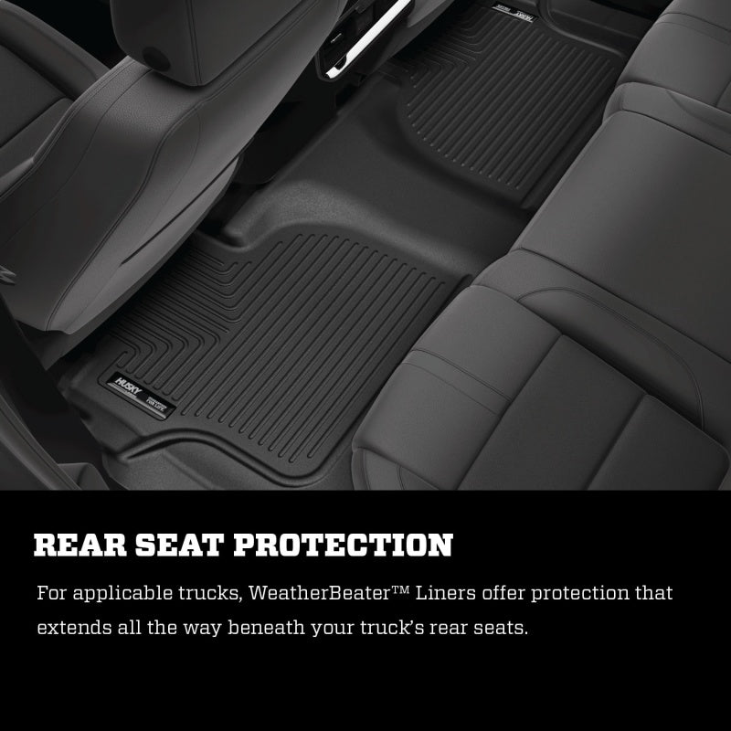 Husky Liners - Husky Liners 15 - 22 Ford Mustang WeatherBeater Black Front & Second Seat Floor Liner - Demon Performance