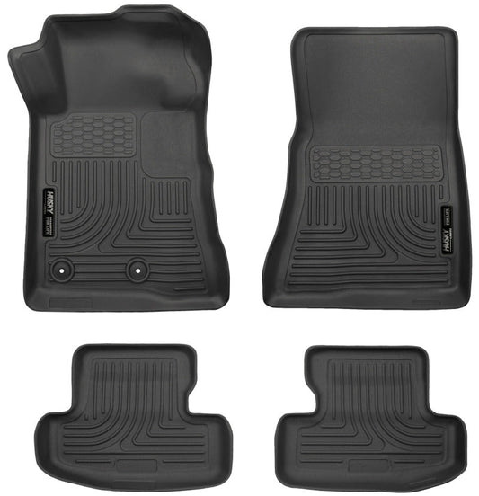 Husky Liners - Husky Liners 15 - 22 Ford Mustang WeatherBeater Black Front & Second Seat Floor Liner - Demon Performance