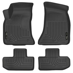 Husky Liners - Husky Liners 16 - 22 Dodge Challenger (RWD) Front & Second Row Black Floor Liners - Demon Performance