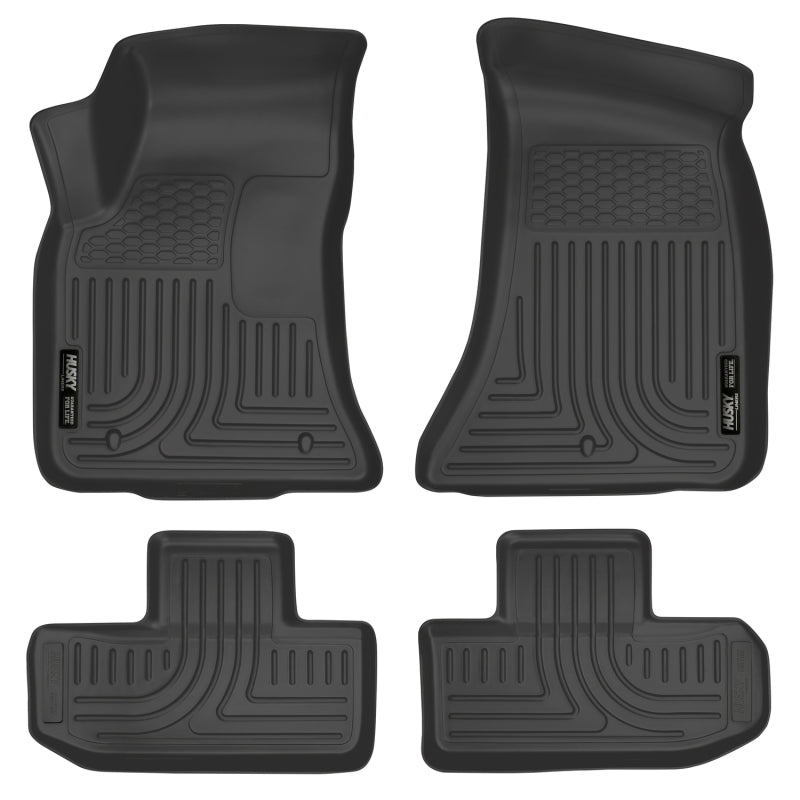 Husky Liners - Husky Liners 16 - 22 Dodge Challenger (RWD) Front & Second Row Black Floor Liners - Demon Performance