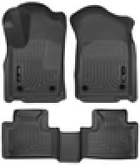 Husky Liners - Husky Liners 16 - 22 Dodge Durango Weatherbeater Black Front & 2nd Seat Floor Liners - Demon Performance