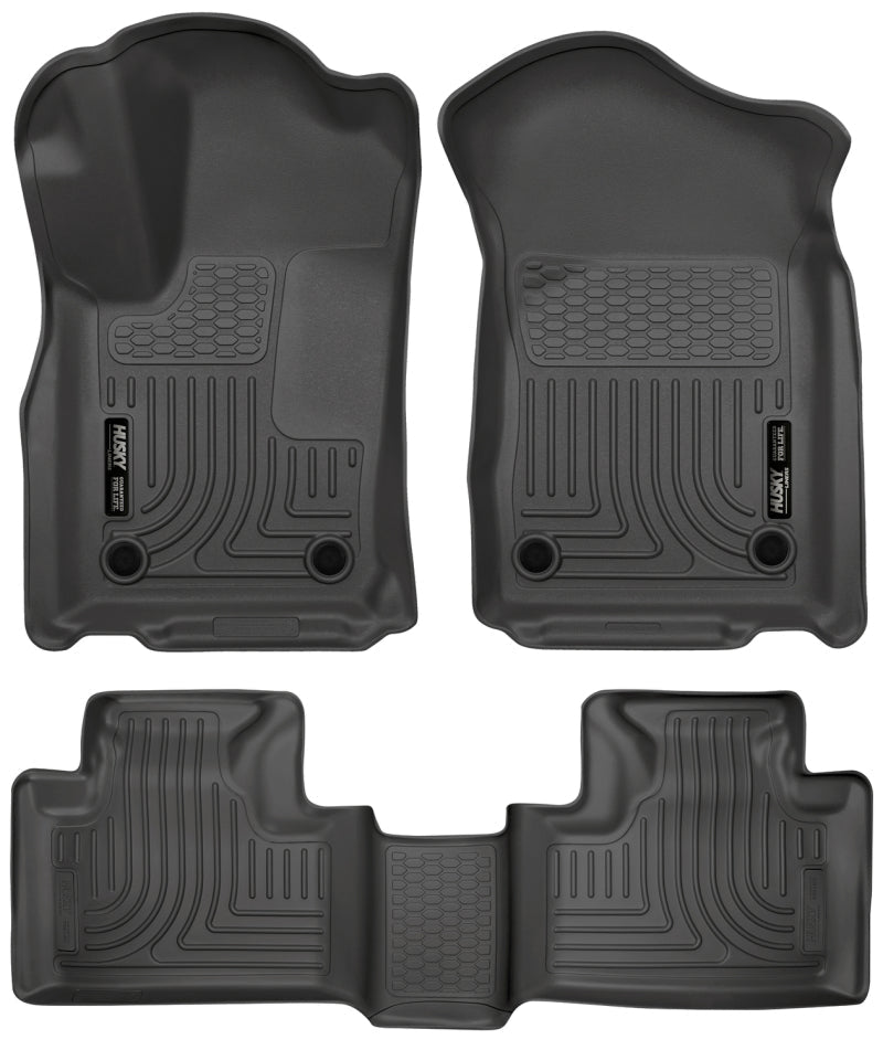 Husky Liners - Husky Liners 16 - 22 Dodge Durango Weatherbeater Black Front & 2nd Seat Floor Liners - Demon Performance
