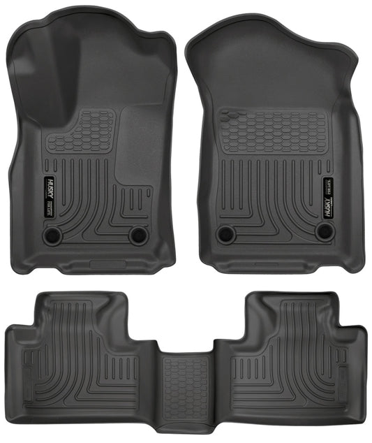 Husky Liners - Husky Liners 16 - 22 Dodge Durango Weatherbeater Black Front & 2nd Seat Floor Liners - Demon Performance
